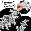 2Pairs Leaves Polyester Embroidery Ornaments Accessories DIY-GF0014-46A-6