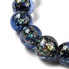 Handmade Dichroic Foil Glass Beads Strands DICH-U001-05E-3