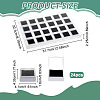 24-Grid Transparent Acrylic Loose Diamond Package Organizer Boxes CON-WH0085-207B-2
