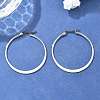 Tarnish Resistant 304 Stainless Steel Big Hoop Earrings EJEW-F105-18P-5
