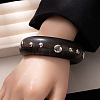 Iron Studded Wooden Statement Bangles WGF1C60-02-1