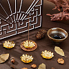 60Pcs Alloy Lotus Incense Burner Holder AJEW-DC0003-91B-4