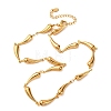 304 Stainless Steel Link Chain Necklaces for Women NJEW-G178-01G-01-4