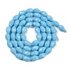 Opaque Solid Color Imitation Jade Beads Strands GLAA-N005-P4mm-D10-2