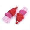 Polycotton(Polyester Cotton) Tassel Pendant Decorations FIND-T018-12-2