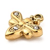 304 Stainless Steel Crystal Rhinestone Pendants STAS-P385-05A-D-2