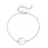 304 Stainless Steel Paperclip Chain Satellite Chain Bracelet Making BJEW-JB13072-02-2