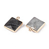 Natural Labradorite Faceted Pendants G-T139-95A-2