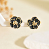 Flower Brass Stud Earrings VS5484-2-1