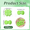 200Pcs Opaque Acrylic Beads OACR-SP0002-40C-2
