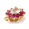 Eco-Friendly Brass Micro Pave Cubic Zirconia Charms ZIRC-C027-12G-RS-4