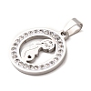 Mother's Day 304 Stainless Steel Enamel Pendants STAS-F368-02A-P-2