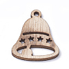 Undyed Wooden Pendants WOOD-S040-25-2