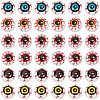 48Pcs 6 Colors Plastic Craft Eye DIY-GF0013-64-1