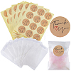 CRASPIRE 120Pcs Flat Translucent Glassine Waxed Paper Treat Bags Cookie Bags STIC-CP0001-11E-1