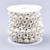 ABS Plastic Imitation Pearl Beaded Trim Garland Strand AJEW-S073-32-2