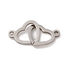 Non-Tarnish 304 Stainless Steel Connector Charms STAS-E179-09P-2