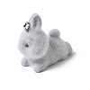 Flocking Opaque Resin Pendants RESI-G123-01L-2