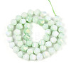 Anti-Tarnish Electroplate Glass Beads Strands GLAA-T025-8mm-14E-2