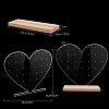 Clear Acrylic Earring Jewelry Display Stands LS-PW-WG38568-05-1