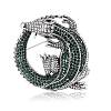 Crocodile Alloy Rhinestone Brooch PW-WGFAD1D-04-1