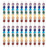 20Pcs Chakra Natural & Synthetic Gemstone Connector Charms FIND-HY0001-32-1