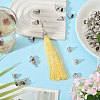 100Pcs Tibetan Style Alloy Cord Ends TIBEP-CA0010-23-5