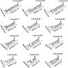 Unicraftale 201 Stainless Steel Links Connectors STAS-UN0004-69P-2