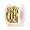 Iron & ABS Imitation Pearl Cup Chains CH-T007-01A-02-2