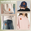 1Bag Sport Theme Number 0~9 Embroidery Cloth Iron on/Sew on Patches PATC-CY0001-65B-5