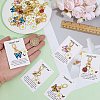 20Pcs 5 Styles Alloy Enamel Pendant Decorations HJEW-ME00169-3