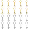 20Pcs 2 Style Alloy Pendant Keychain KEYC-HY0001-10-1