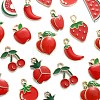 50Pcs 10 Styles Zinc Alloy Enamel Pendants ENAM-CJ0003-32-5