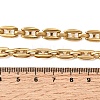 304 Stainless Steel Link Chain Necklaces for Women LS-NJEW-G197-01G-02-5