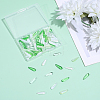 100Pcs 4 Colors Baking Paint Transparent Glass Pendants FIND-SC0023-48-6