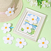 8Pcs Daisy Flower Wool Felt Fabric Costume Accessories AJEW-PH0008-82A-4