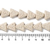 Triangle Dyed Natural Lava Rock Beads Strands G-O126-04A-13-4