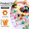 80Pcs Spray Painted Acrylic Beads OACR-TA0001-76-4