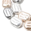 Electroplated Glass Shell Pearl Beads Strands BSHE-B009-F04-01-3