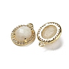 Natural Moonstone Faceted Oval Pendants G-I375-02G-09-2