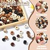 150Pcs 3 Styles Wood European Beads WOOD-CJ0002-73-3