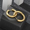 Frosted 304 Stainless Steel Huggie Hoop Earrings for Women EJEW-C096-32G-G-5