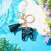 1Pc Resin Letter Keychains KEYC-TADJ0001-09R-4