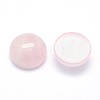 Natural Rose Quartz Cabochons G-P393-R20-12mm-2