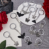 24Pcs 6 Styles Gothic Alloy Keychain KEYC-ME00020-5