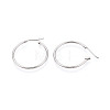 304 Stainless Steel Hoop Earrings EJEW-T048-25C-P-3