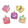 Printed 304 Stainless Steel Pendants SA-CBACFAA-07G-1