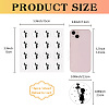 8 Sheets Plastic Waterproof Self-Adhesive Picture Stickers DIY-WH0428-042-2