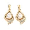 304 Stainless Steel & ABS Plastic Imitation Pearl Pendants STAS-C172-22G-1