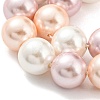 Electroplated Shell Pearl Beads Strands SHEL-F008-03B-06-3